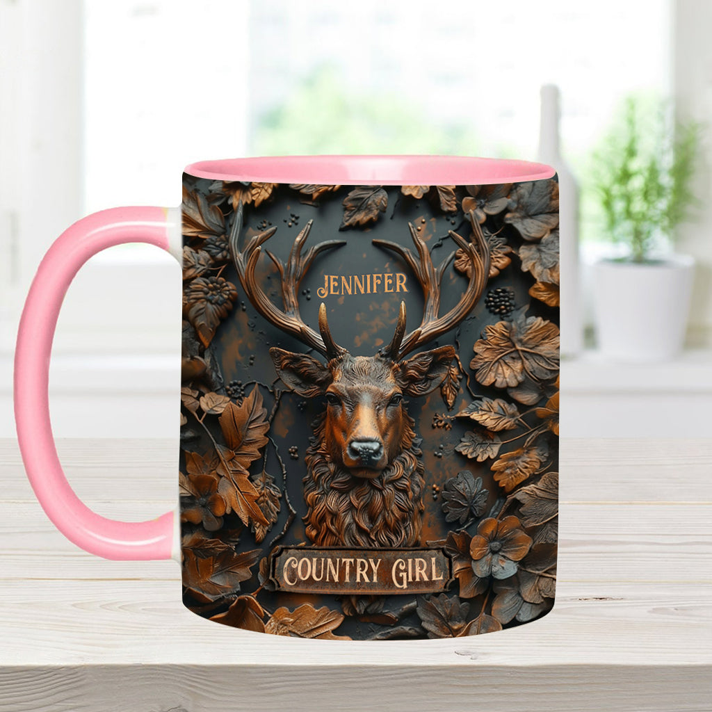 Country Girl - Personalisierte Tasse mit Jagdmotiv