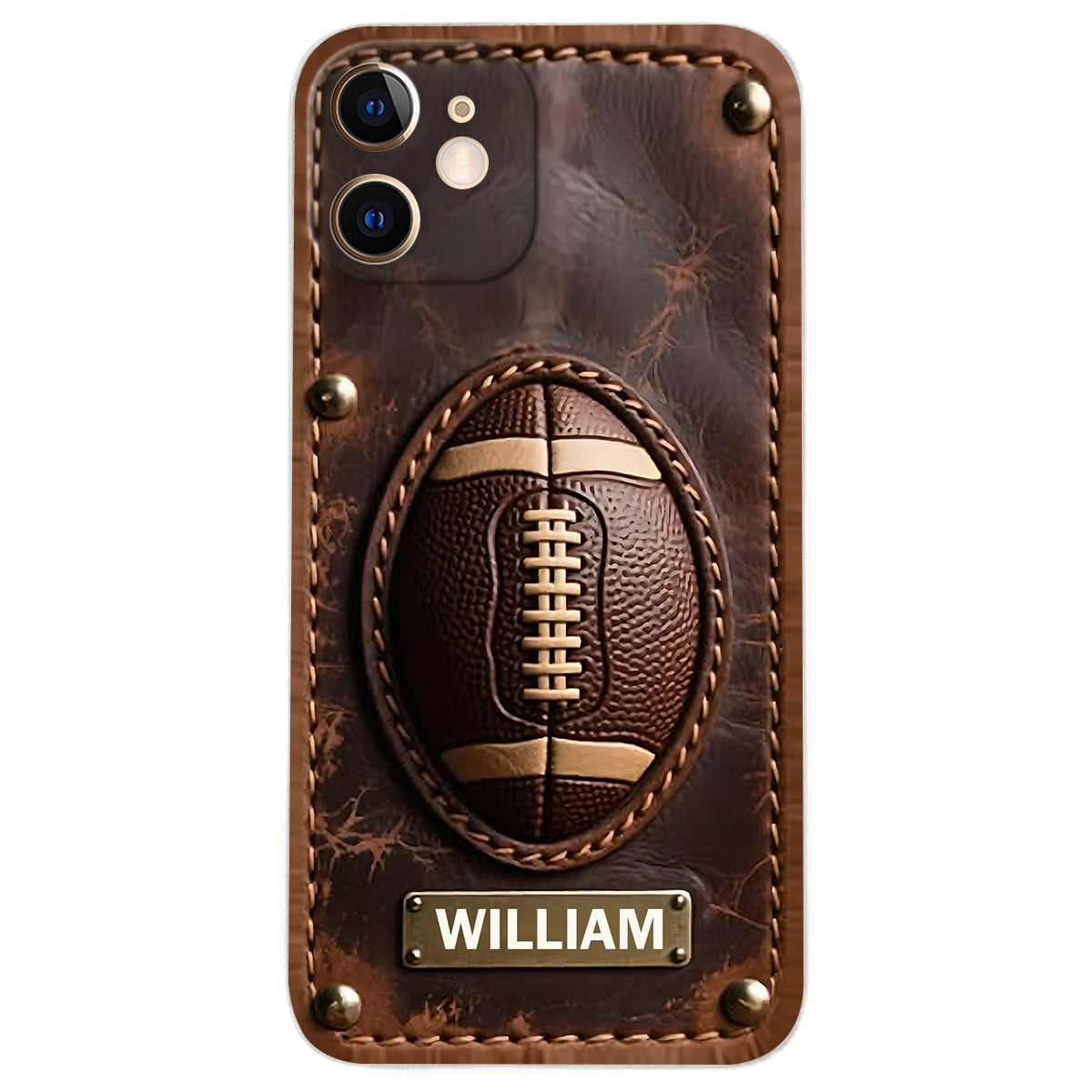 Gameday - Personalized Football Leather Phone Case