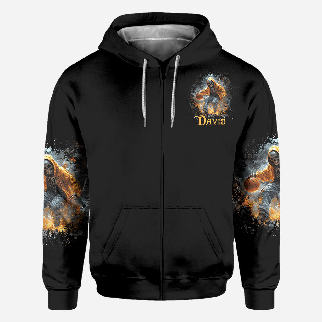 Le basket, c'est dans mon sang - T-shirt personnalisé intégral au basket