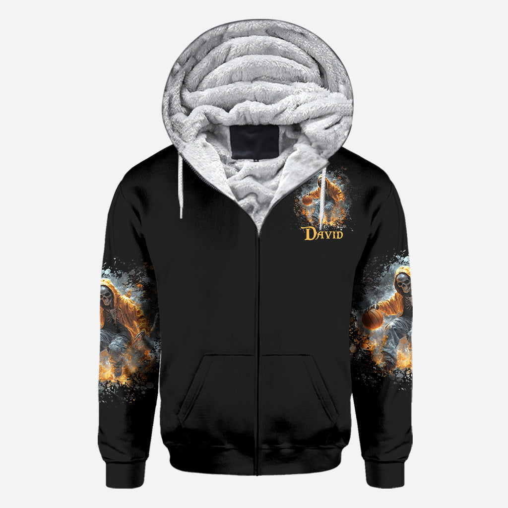 Le basket, c'est dans mon sang - T-shirt personnalisé intégral au basket