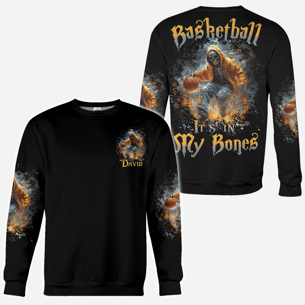 Le basket, c'est dans mon sang - T-shirt personnalisé intégral au basket