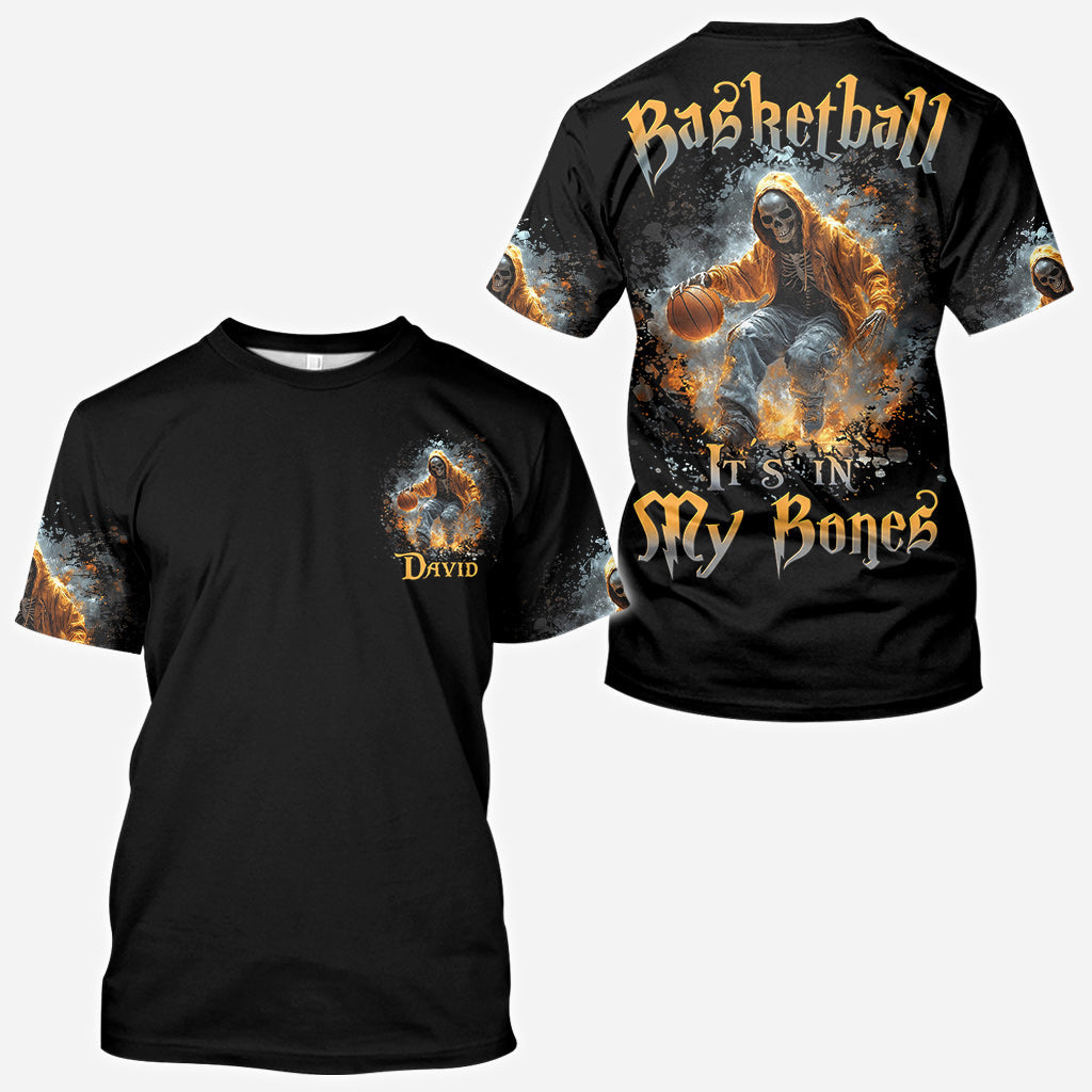 Le basket, c'est dans mon sang - T-shirt personnalisé intégral au basket