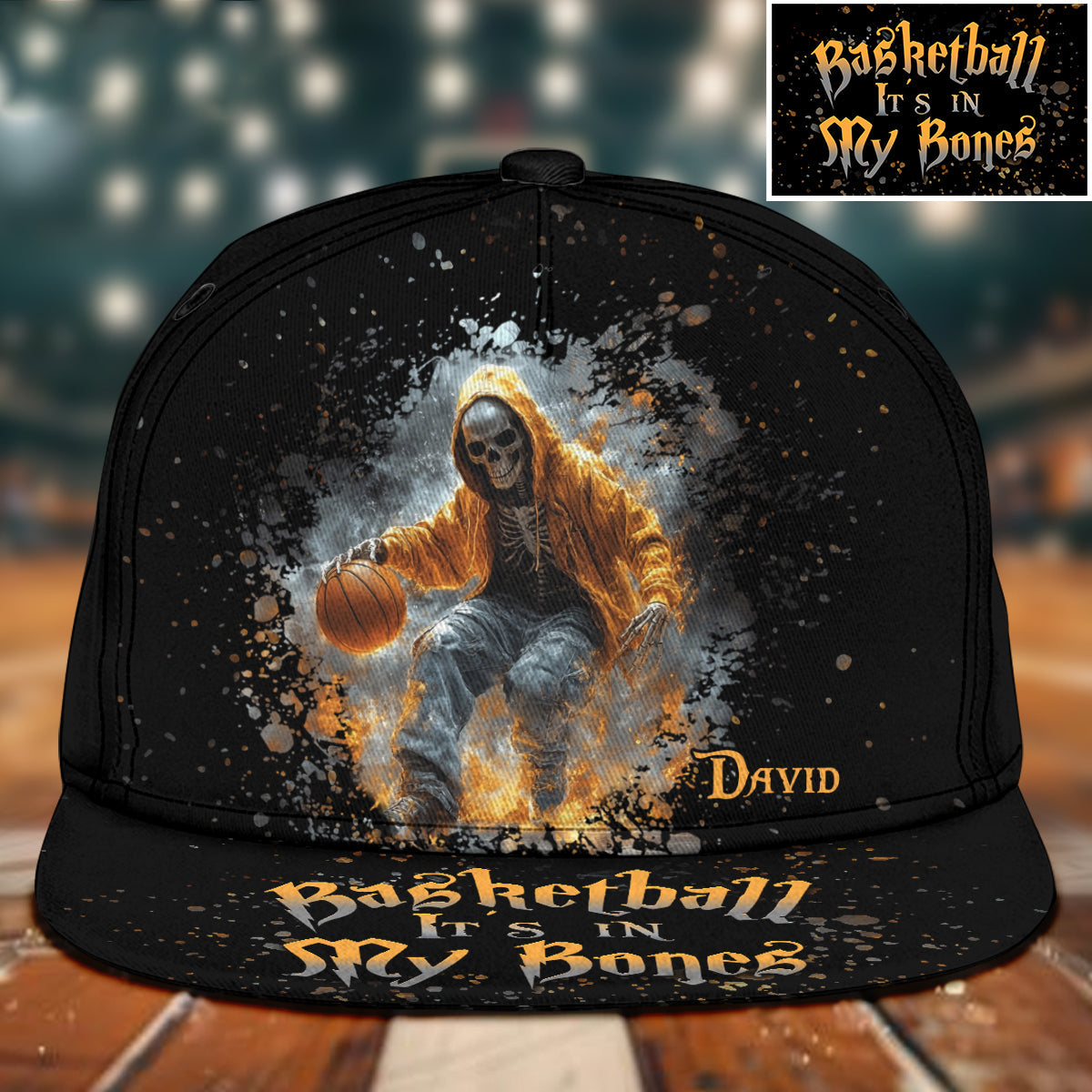 Le basket, c'est dans mon sang - Casquette de basket personnalisée