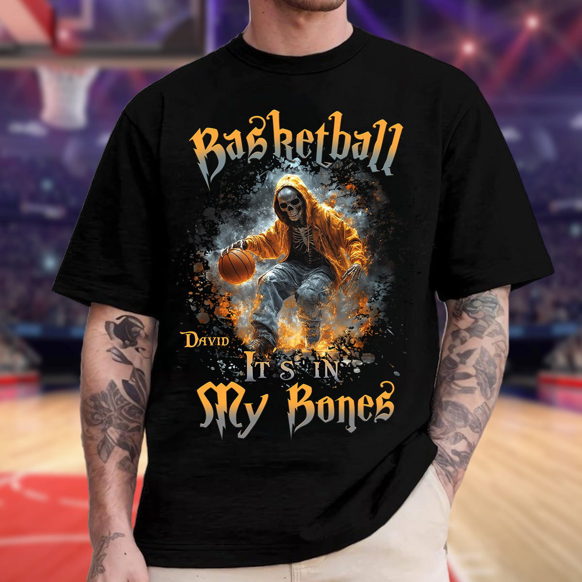 Basketball Is In My Bones - Personalized Basketball T-shirt And Hoodie