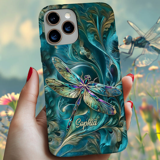 Magnifique libellule - Coque de téléphone personnalisée avec motif libellule intégral