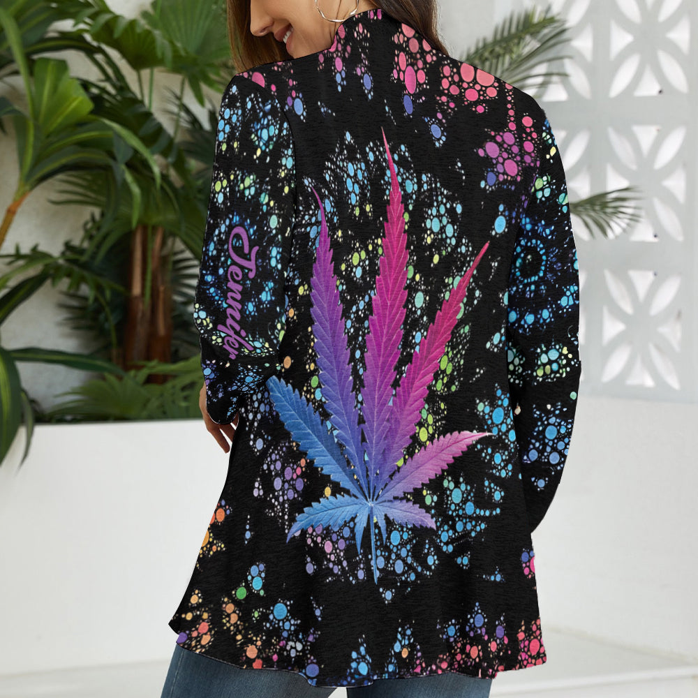 Gilet personnalisé Stoner Chick - Weed