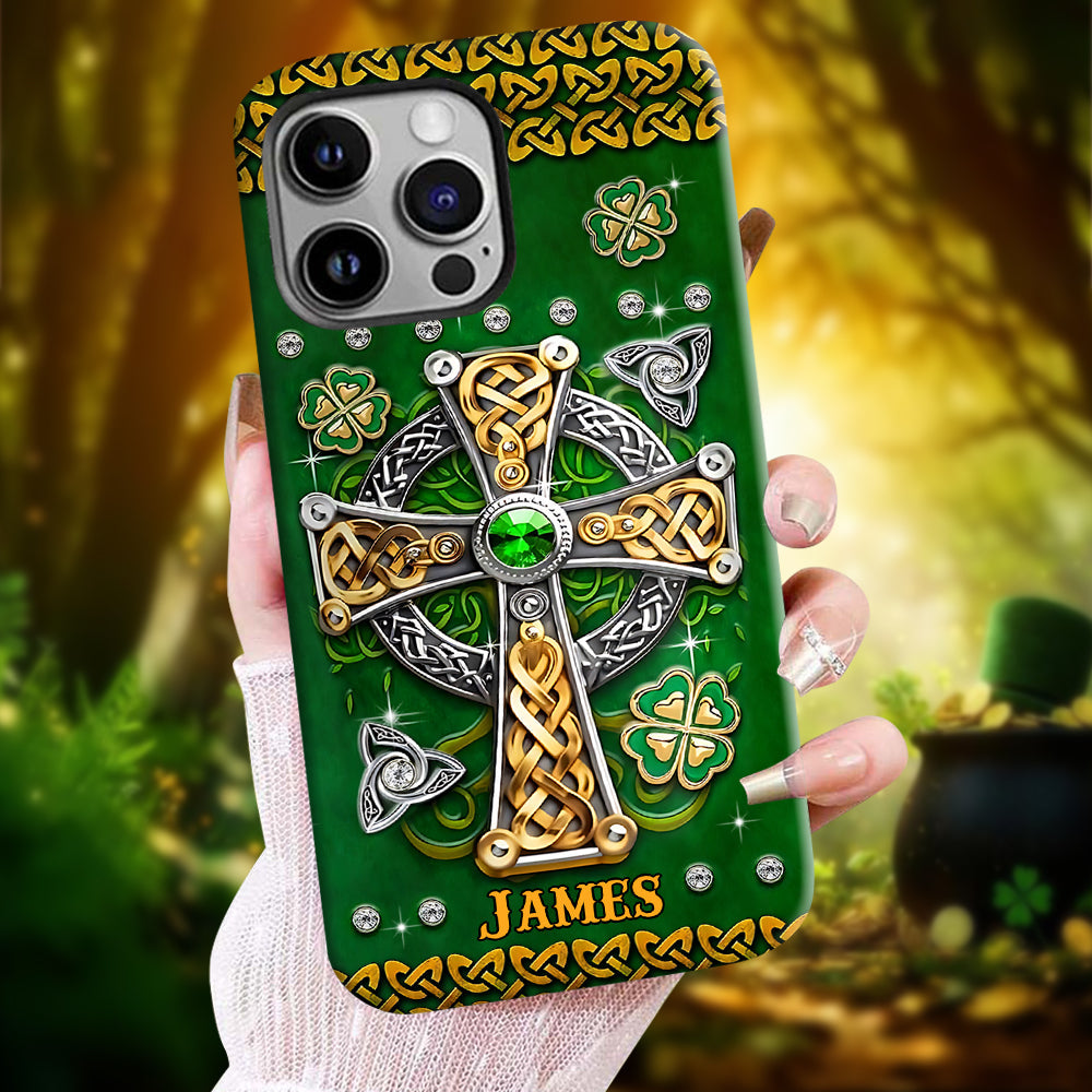 Dans mes veines - Coque de téléphone personnalisée avec impression intégrale pour la Saint-Patrick