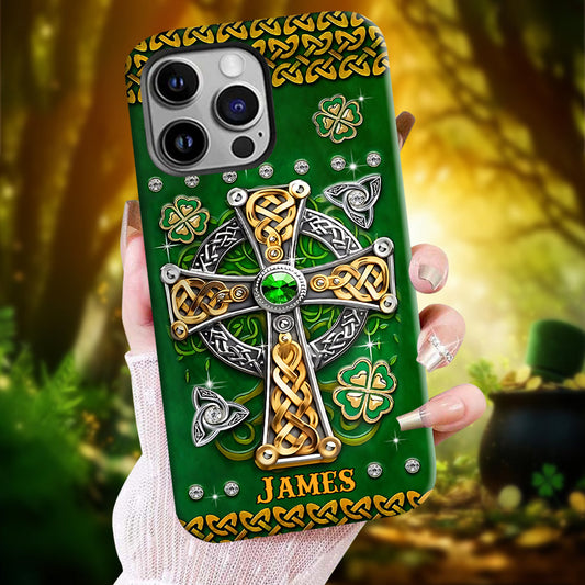 In My Veins – Personalisierte Handyhülle mit Allover-Print zum St. Patrick's Day
