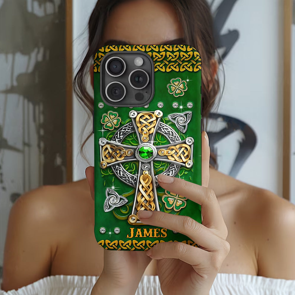 Dans mes veines - Coque de téléphone personnalisée avec impression intégrale pour la Saint-Patrick