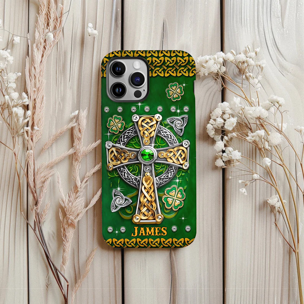 Dans mes veines - Coque de téléphone personnalisée avec impression intégrale pour la Saint-Patrick