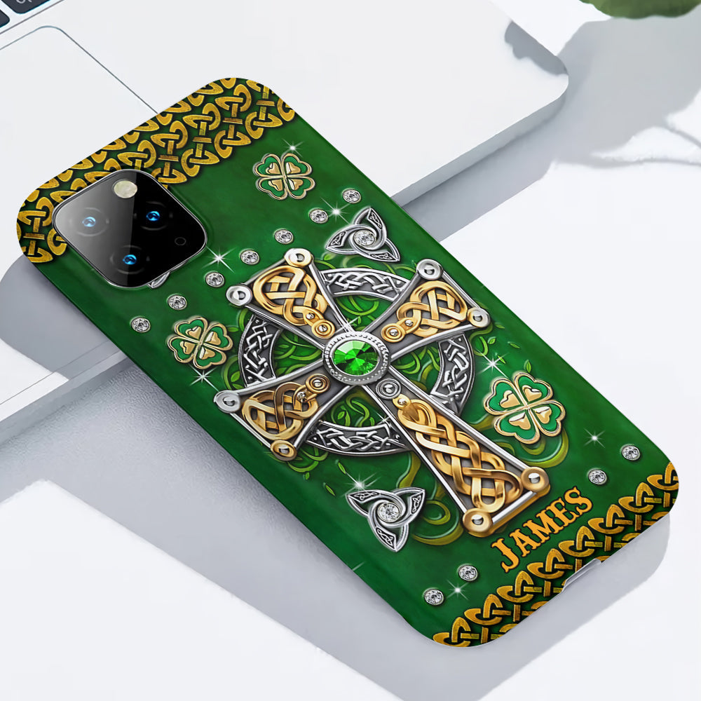 Dans mes veines - Coque de téléphone personnalisée avec impression intégrale pour la Saint-Patrick