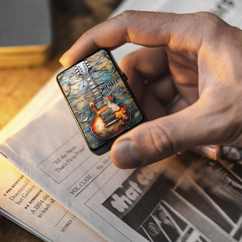 La lumière de ma vie - Briquet guitare personnalisé