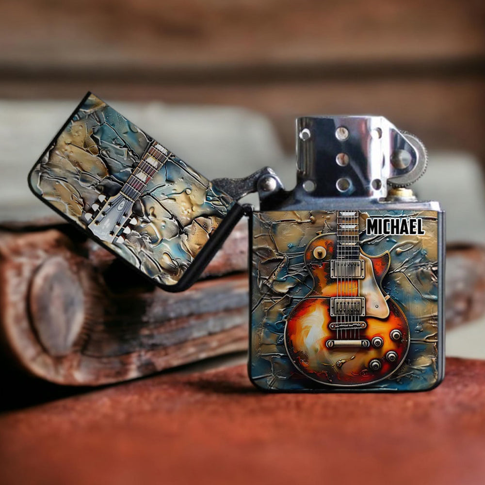 La lumière de ma vie - Briquet guitare personnalisé