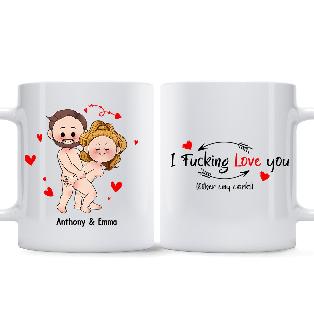 I Just Want You To Be Happy - Couple gift for husband, wife, boyfriend, girlfriend - Personalized Mug