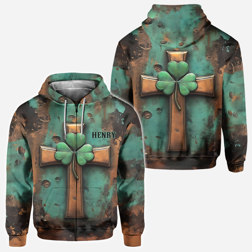 Vintage Irish Cross - Personalized Saint Patrick's Day All Over Shirt