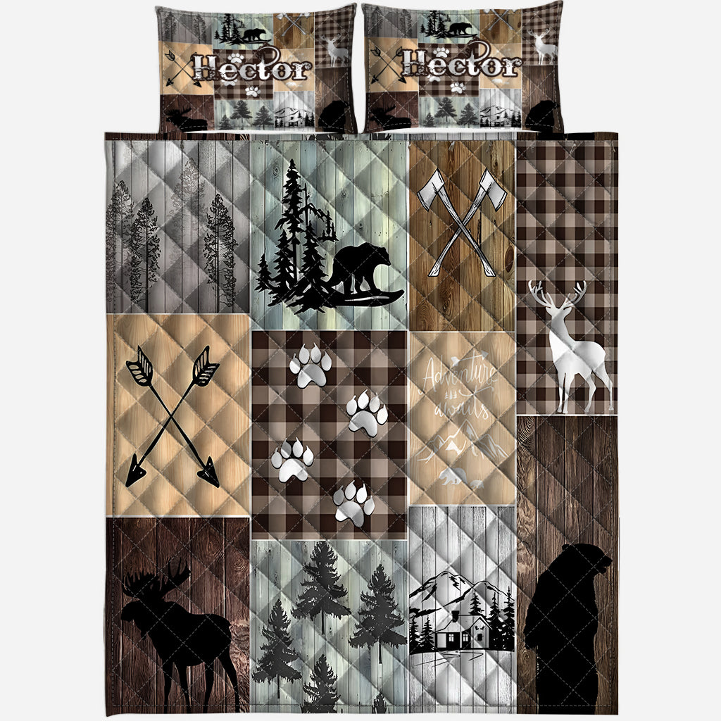Love Hunting - Personalized Hunting Quilt Set