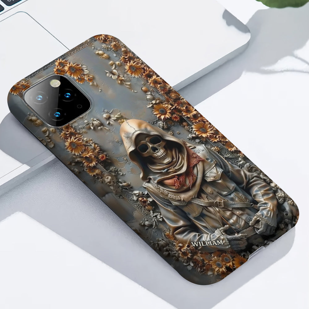 Vintage Skull - Personalized Skull Full Print Phone Case