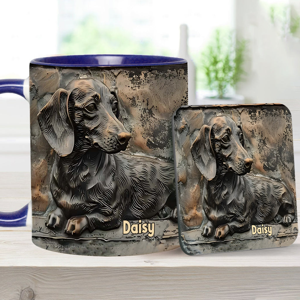 Love Dachshunds - Personalized Dachshund Accent Mug