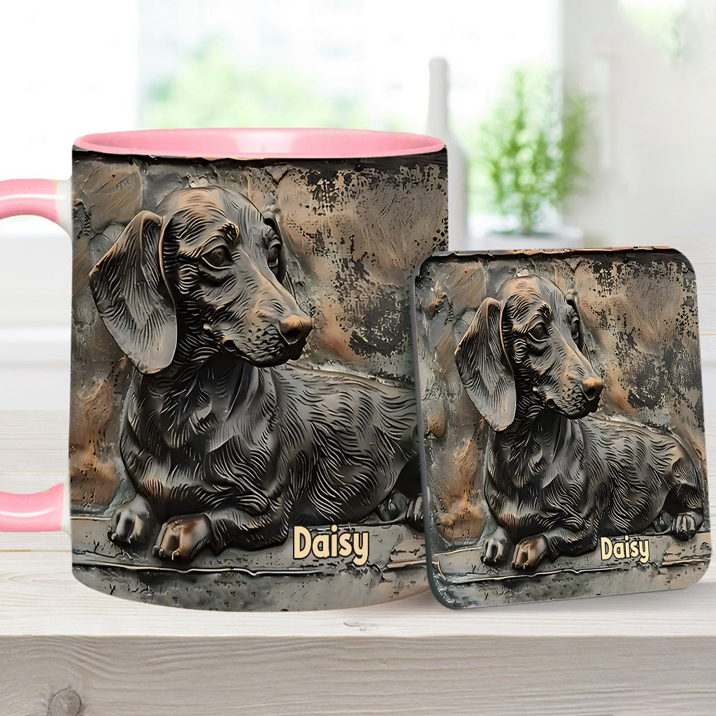 Love Dachshunds - Personalized Dachshund Accent Mug
