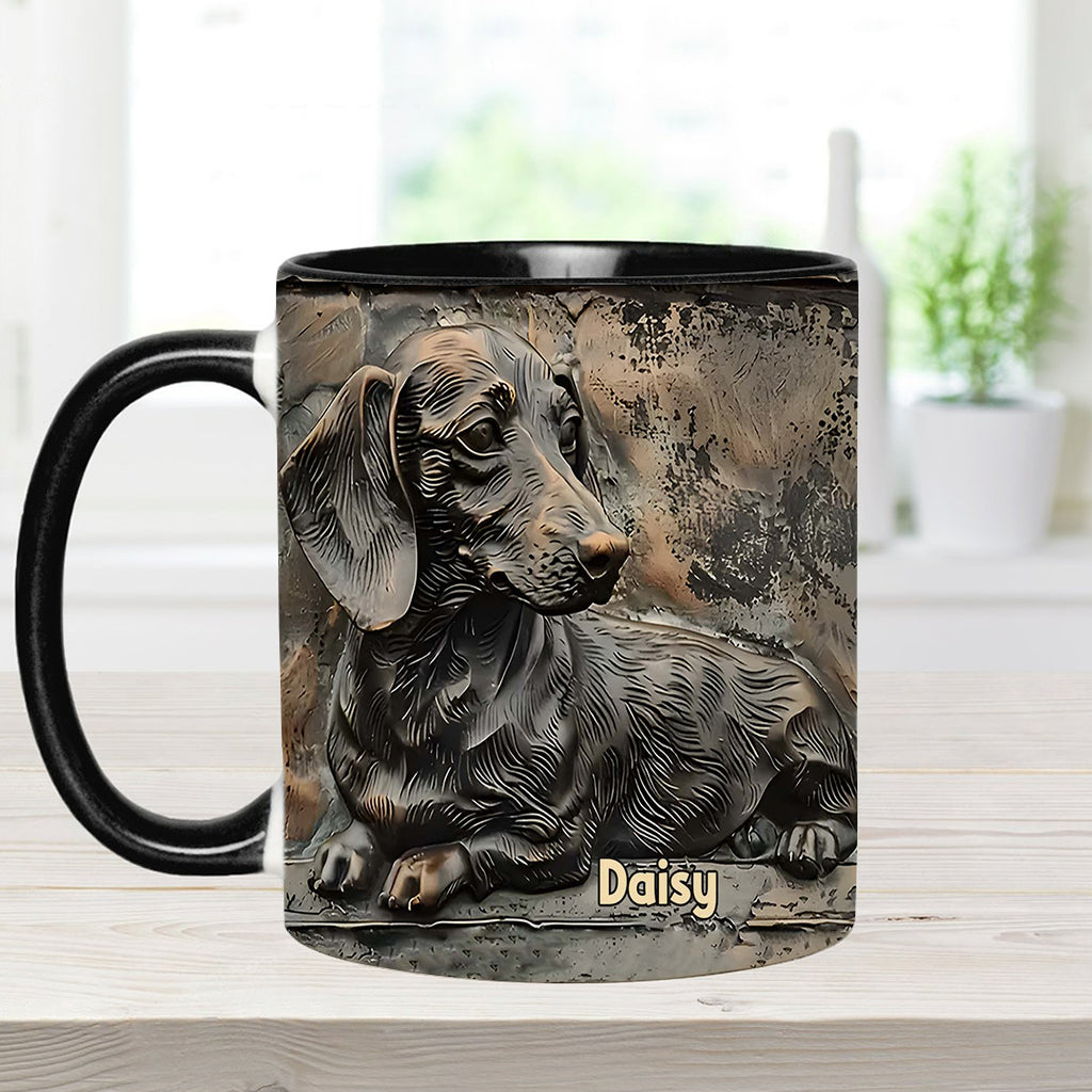 Love Dachshunds - Personalized Dachshund Accent Mug