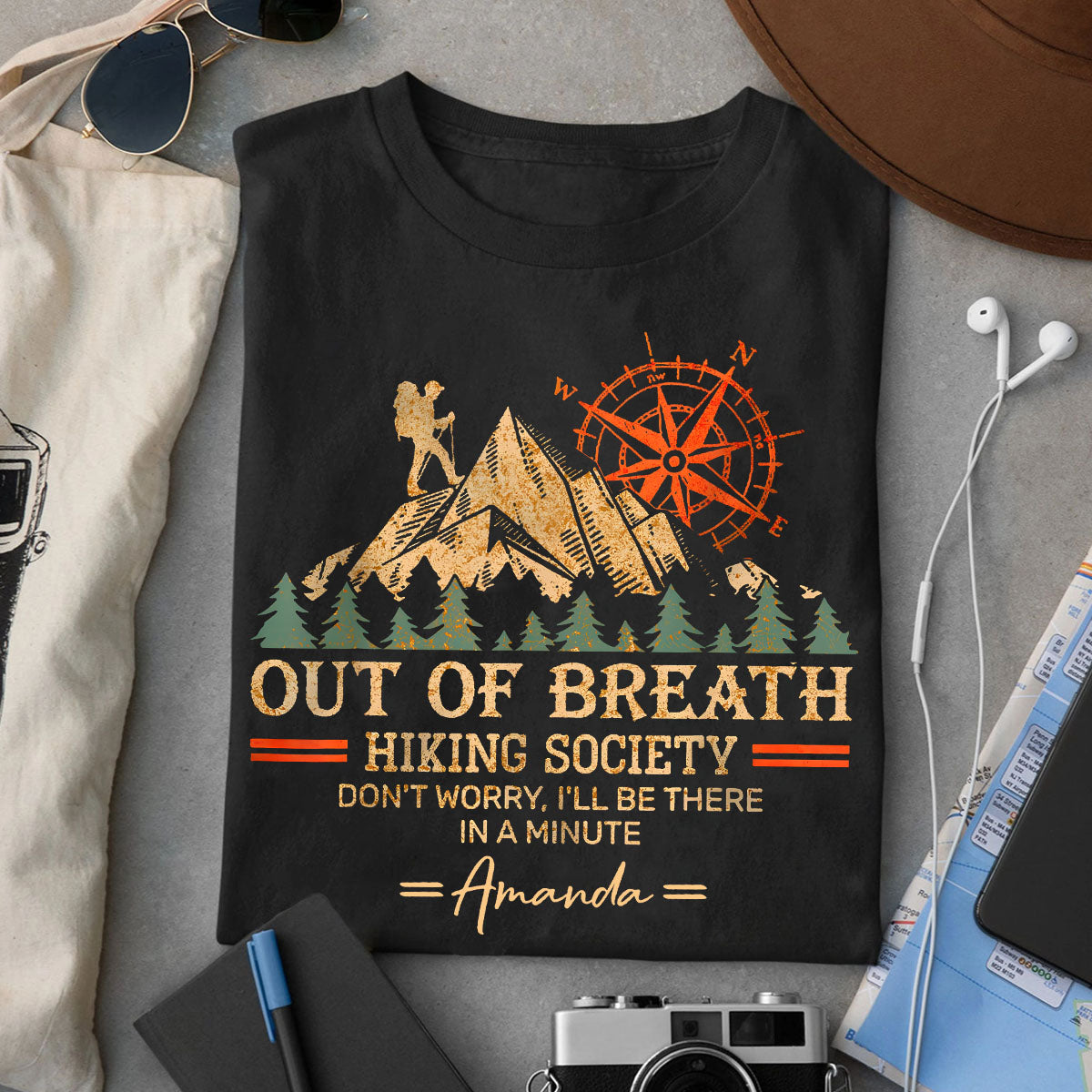 Hiking Society - Personalized Hiking T-shirt And Hoodie