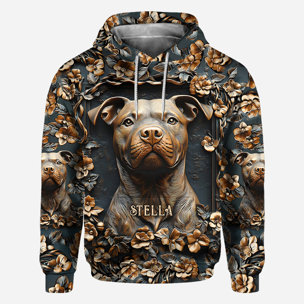 Strong Pitbull - Personalized Dog All Over Shirt