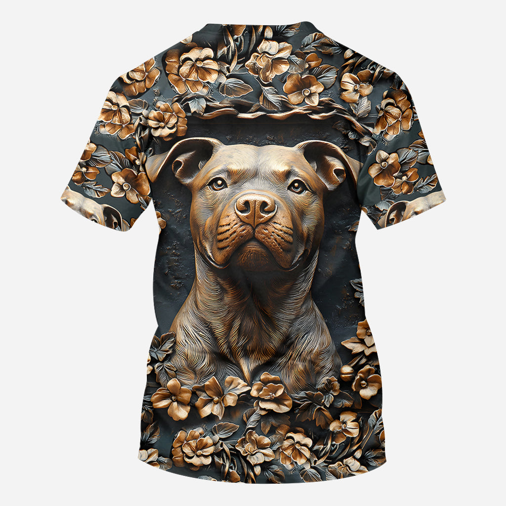 Strong Pitbull - Personalized Dog All Over Shirt