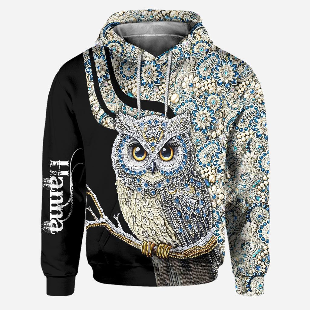 Beautiful Owl - Personalized Owl Hoodie and Leggings
