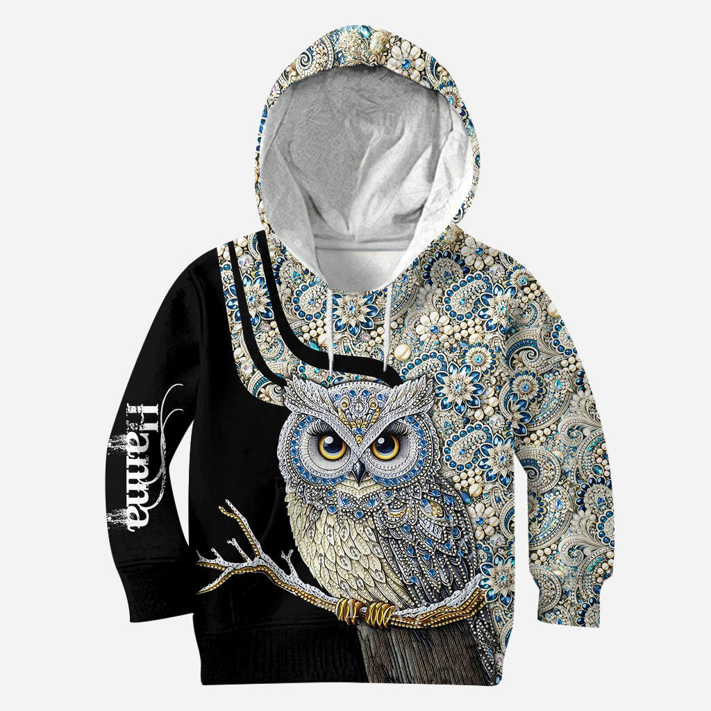 Beautiful Owl - Personalized Owl Hoodie and Leggings