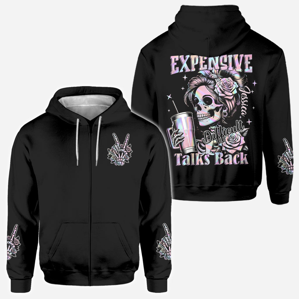 Expensive Difficult And Talks Back - Personalized Skull All Over Shirt