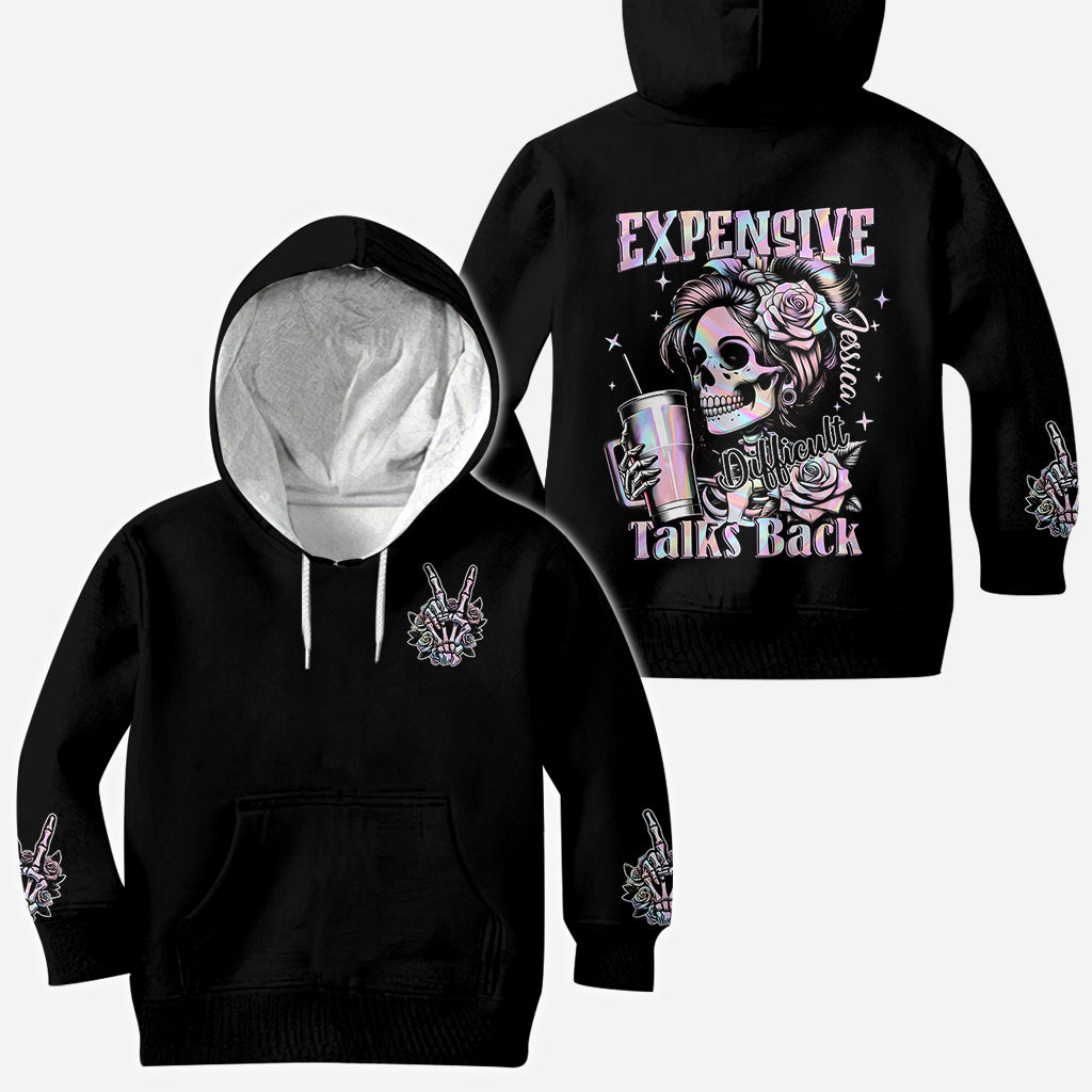 Expensive Difficult And Talks Back - Personalized Skull All Over Shirt