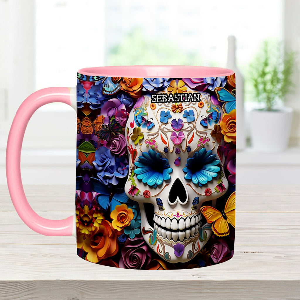 Sugar Skull - Personalized Skull Accent Mug