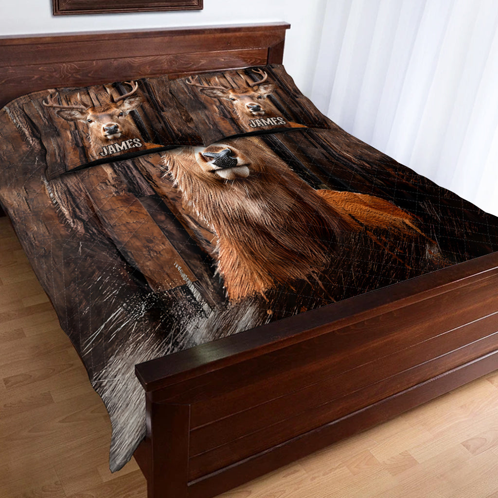 Love Hunting - Personalized Hunting Quilt Set