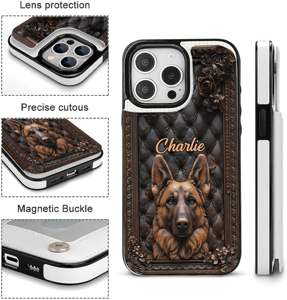 German Shepherd Lover - Personalized Dog Foldable Wallet Phone Case