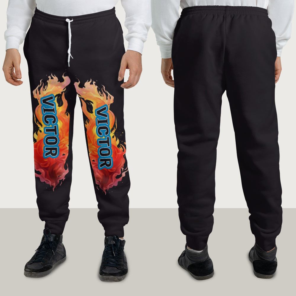 Boy's Cool Monster Truck Print Hooded Outfit - Personalized Kid Kid Hoodie & Kid Jogger Sweatpants