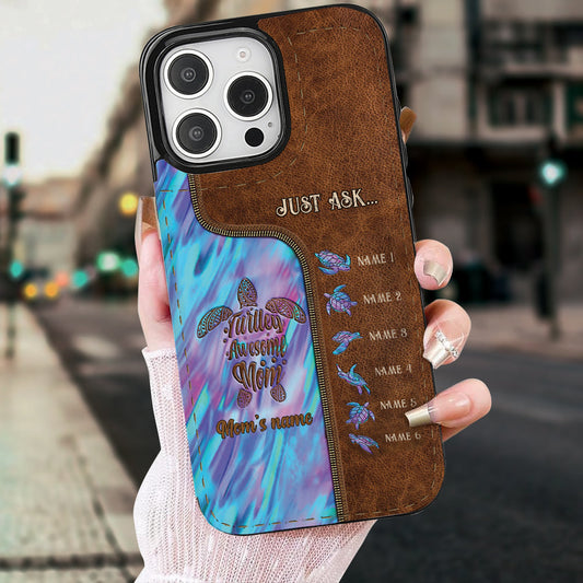 Holding Hands - Personalized Mother Foldable Wallet Phone Case