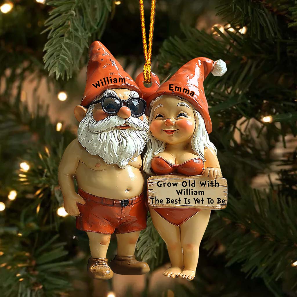 Grow Old With Him/ Her - Personalized Gardening Ornament