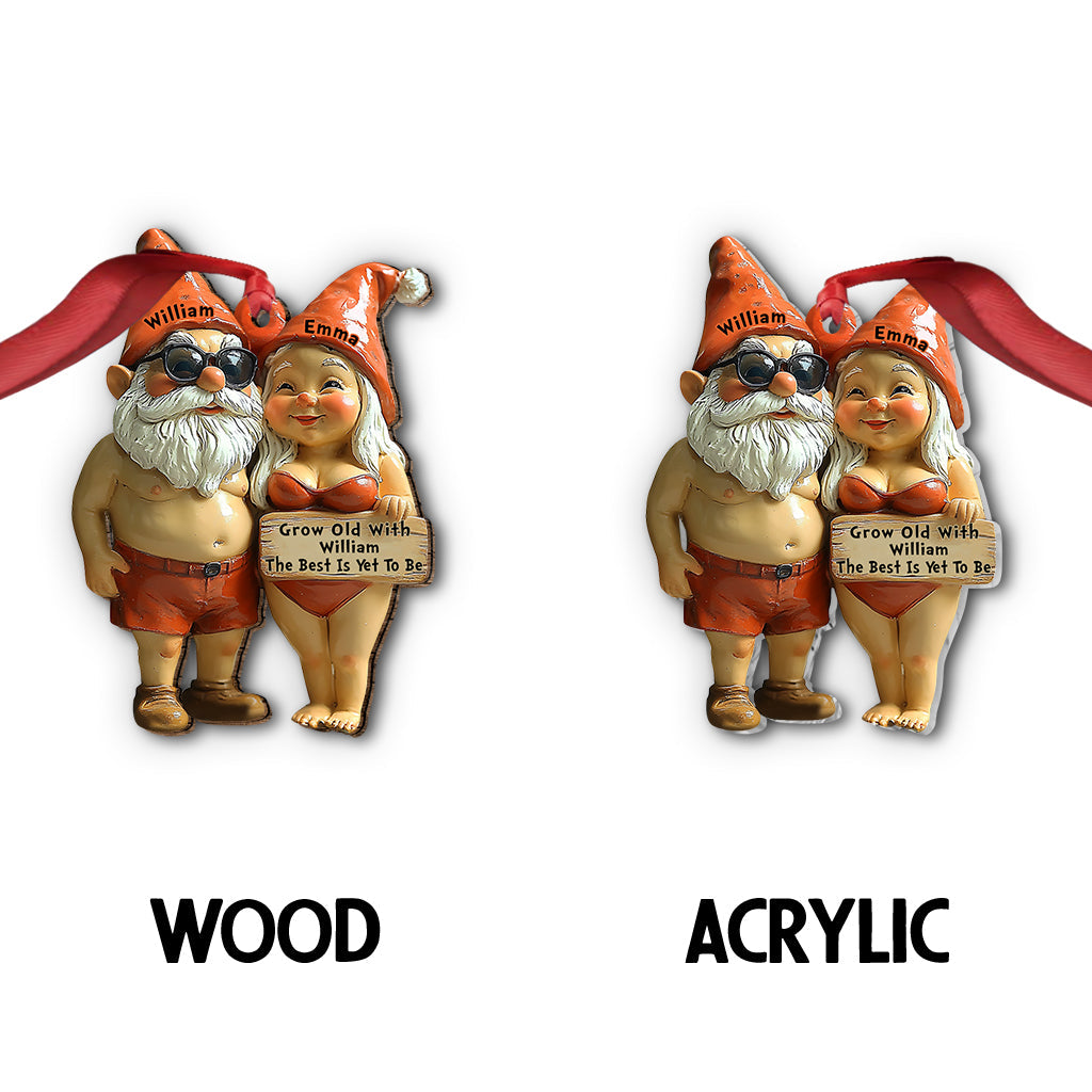 Grow Old With Him/ Her - Personalized Gardening Ornament