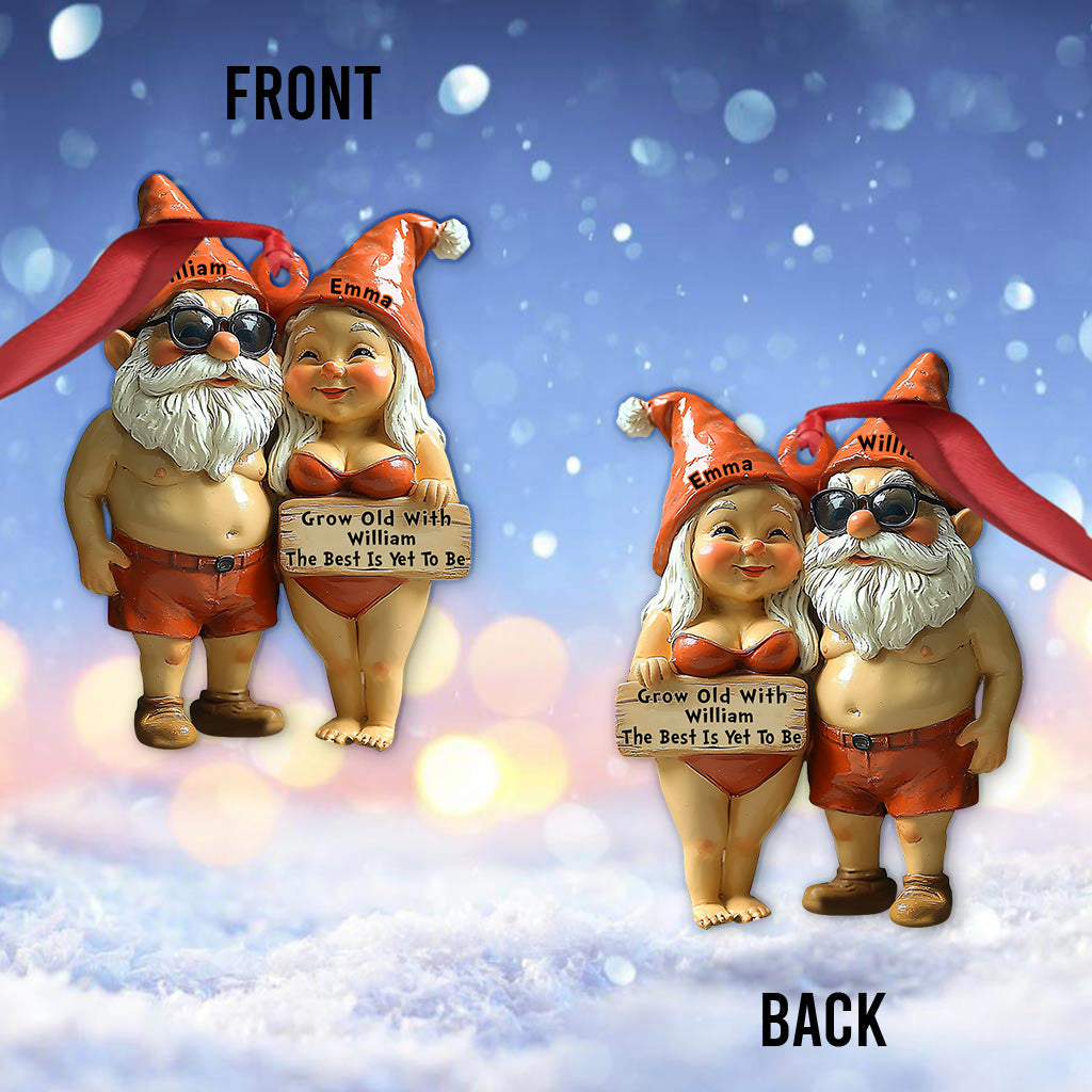 Grow Old With Him/ Her - Personalized Gardening Ornament