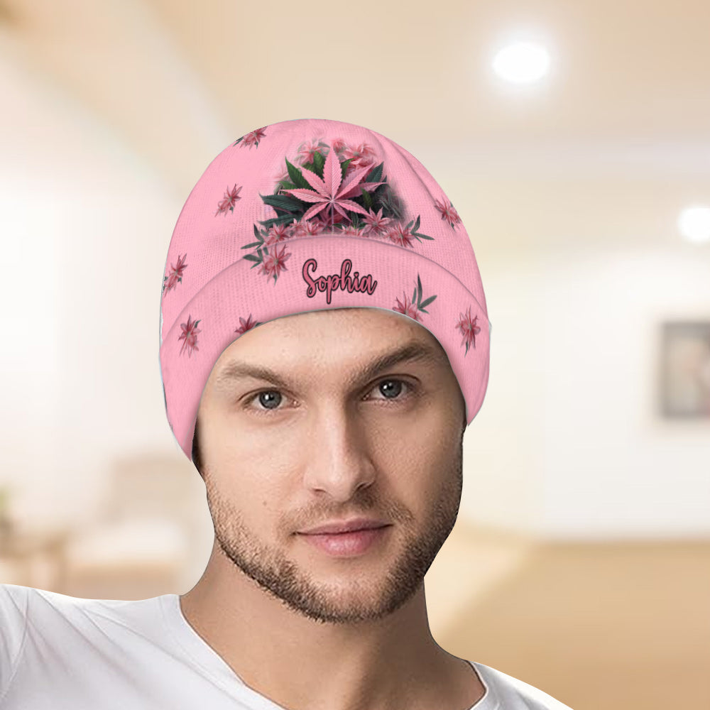 Pink Stoner - Personalisierte Weed-Mütze