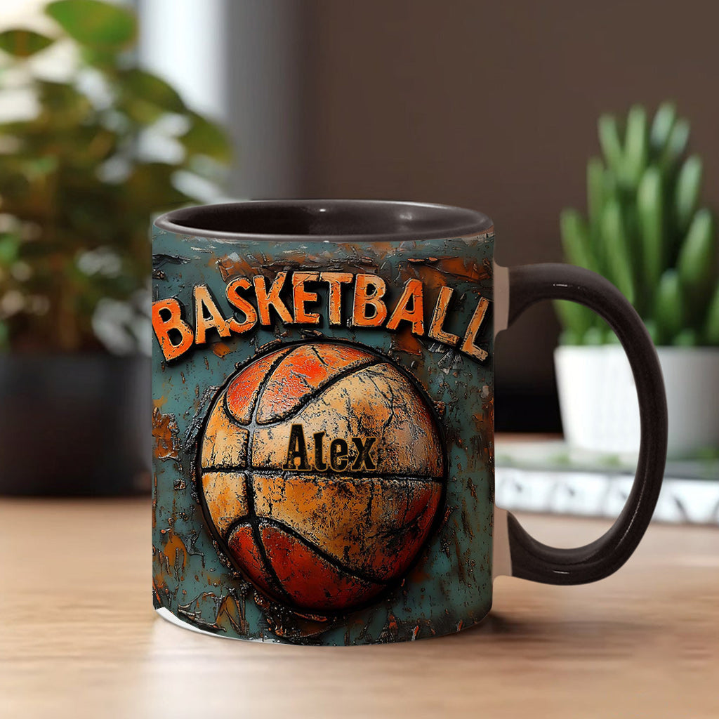 Basketball For Life - Personalized Basketball Accent Mug