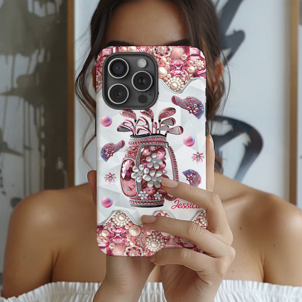 Just A Girl Who Loves Golf - Personalized Golf Full Print Phone Case