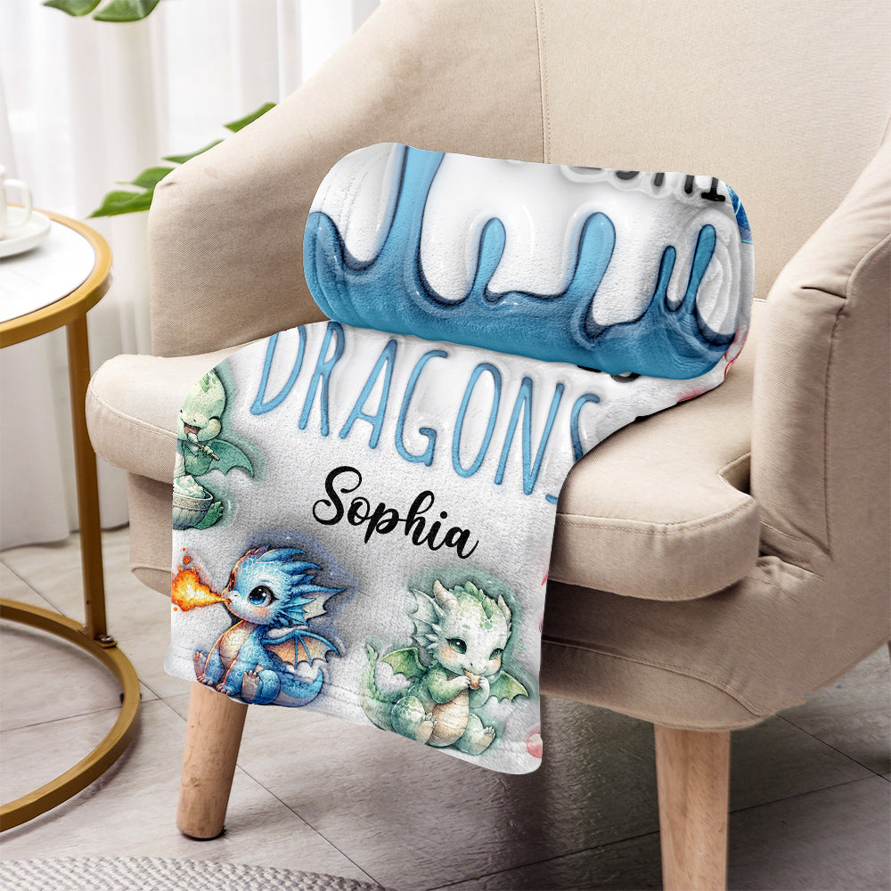 Juste une fille qui aime les dragons - Couverture personnalisée avec des dragons