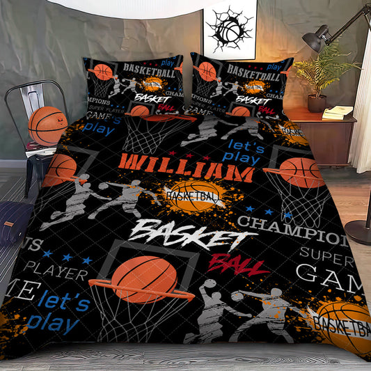Basketballfan - Personalisiertes Basketball-Bettwäscheset