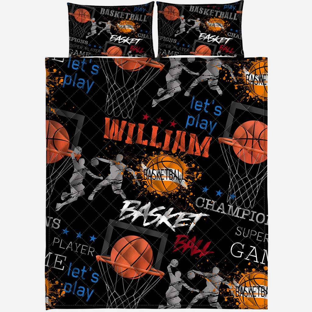 Basketballfan - Personalisiertes Basketball-Bettwäscheset