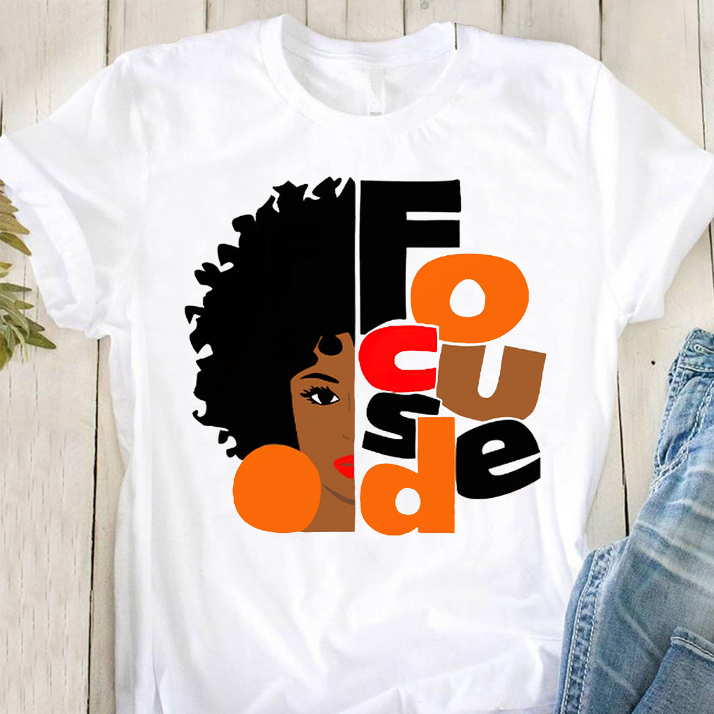 Focused – T-Shirt und Hoodie für Afroamerikaner
