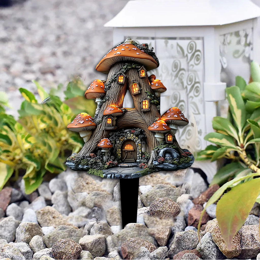 Lettre de l'alphabet pour jardin féerique - Plaque de jardinage personnalisée en acrylique