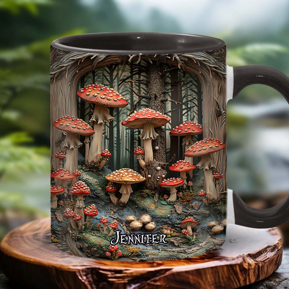 Into The Forest - Personalized Camping Accent Mug