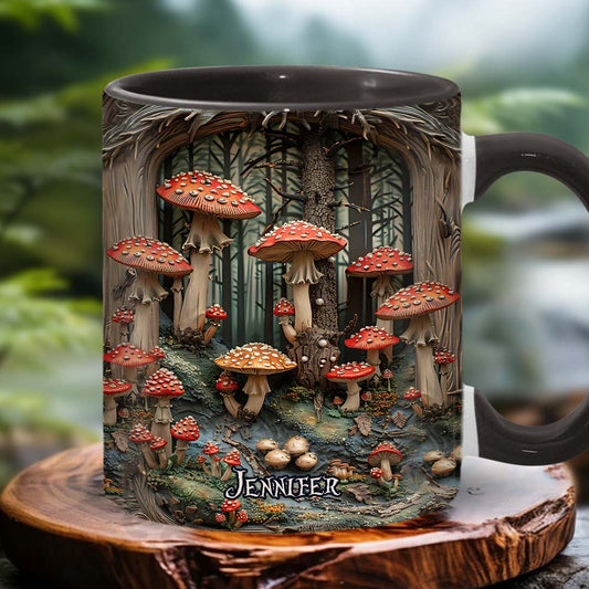 Into The Forest - Personalized Camping Accent Mug