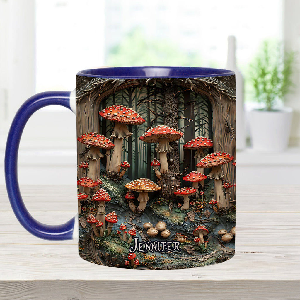 Into The Forest - Personalized Camping Accent Mug